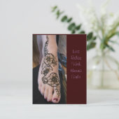 Uitnodiging om henna tijd te ontspannen (Staand voorkant)