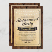 Uitnodiging om het hout van de Pensioenpartij te v (Voorkant / Achterkant)