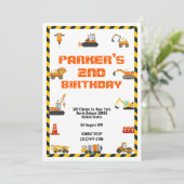 Uitnodiging om het thema "Bouwnijverheid" van de B (Staand voorkant)