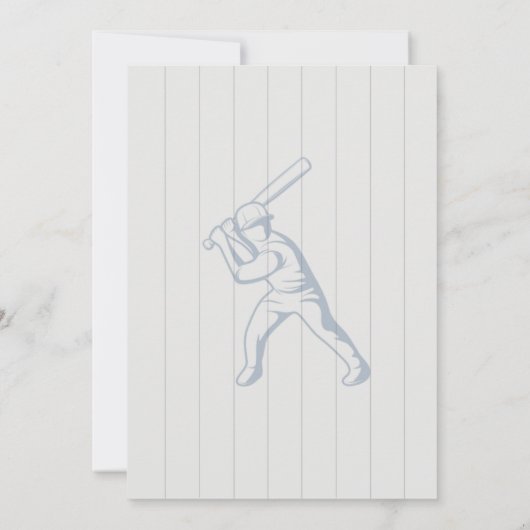 Uitnodiging om honkbal uit te geven (Achterkant)