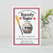 Uitnodiging om honkbal uit te geven (Staand voorkant)