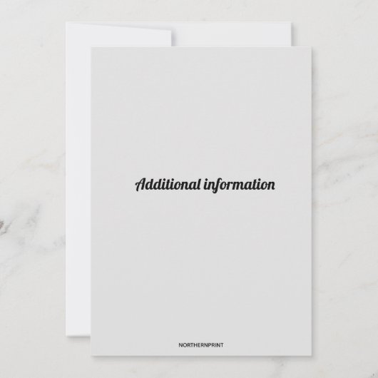 Uitnodiging om honkbal uit te geven (Achterkant)