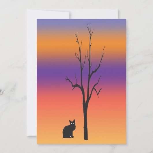 Uitnodiging om katten en bomen te hechten (Voorkant)