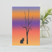 Uitnodiging om katten en bomen te hechten (Staand voorkant)