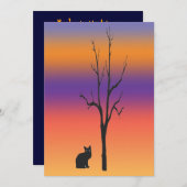 Uitnodiging om katten en bomen te hechten (Voorkant / Achterkant)