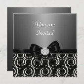 Uitnodiging om kool Stijlvolle verjaardag (Voorkant / Achterkant)