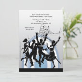 Uitnodiging om mee te dansen op de muziek (Staand voorkant)