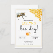 Uitnodiging om modern te zijn voor elke verjaardag (Voorkant / Achterkant)