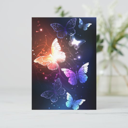 Uitnodiging om nachtvlinders te bellen (Staand voorkant)