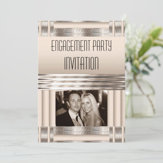 Uitnodiging om partij te worden bij Cream Art Deco (Staand voorkant)