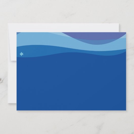 Uitnodiging om Stars Bar Bat Mitzvah te gloeien (Achterkant)