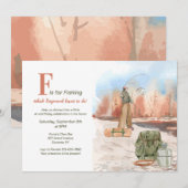 Uitnodiging om te gaan vissen (Voorkant / Achterkant)