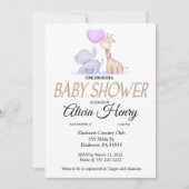 Uitnodiging om te Giraffes en te oogsten (Voorkant)