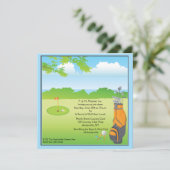 Uitnodiging om te golfen (Staand voorkant)