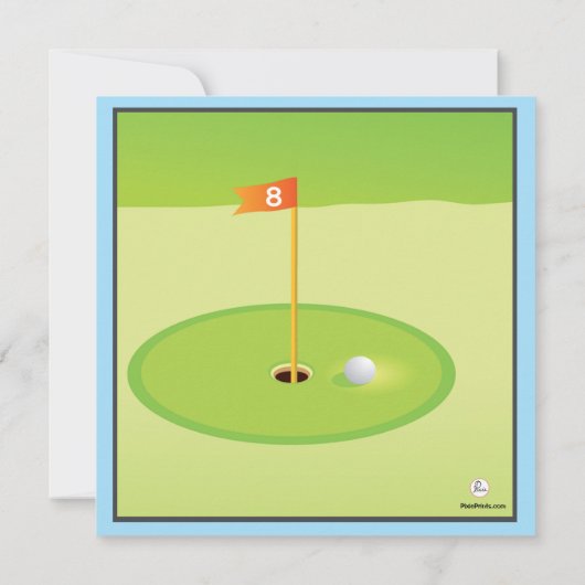 Uitnodiging om te golfen (Achterkant)