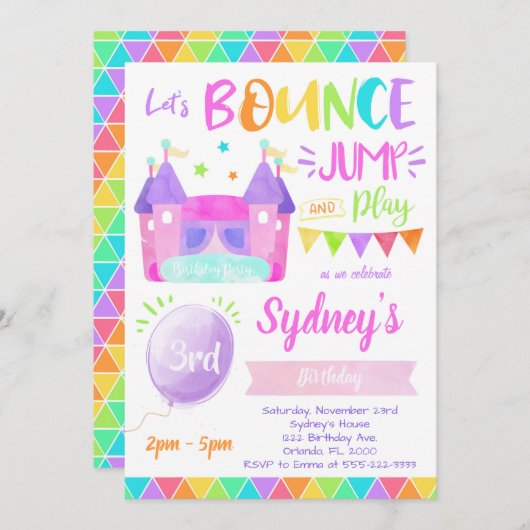 Uitnodiging om te protesteren, uitnodigingen om te (Voorkant / Achterkant)