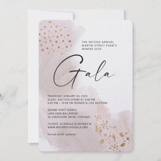 Uitnodiging om te schilderen Canvas Gala (Voorkant)