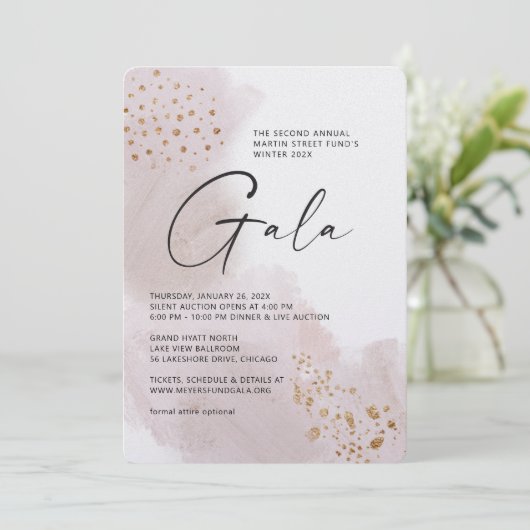 Uitnodiging om te schilderen Canvas Gala (Staand voorkant)