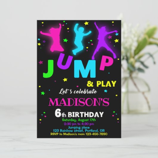 Uitnodiging om te springen (Staand voorkant)