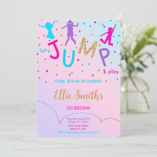 Uitnodiging om te springen (Staand voorkant)