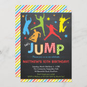 Uitnodiging om te springen/Trampoline-uitnodiging  (Voorkant / Achterkant)
