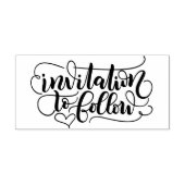 Uitnodiging om te volgen - bewaar de datum - kalli rubberstempel (Afrduk)