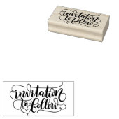 Uitnodiging om te volgen - bewaar de datum - kalli rubberstempel (Gestempeld)