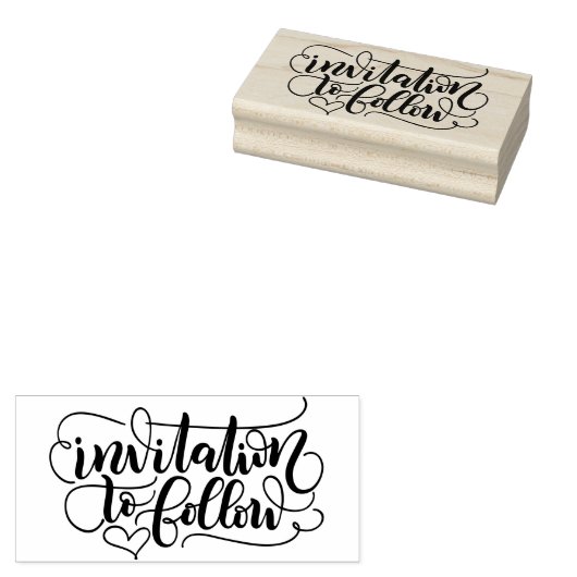 Uitnodiging om te volgen - bewaar de datum - kalli rubberstempel (Gestempeld)