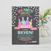 Uitnodiging om te worden geboren Manicures Salon P (Staand voorkant)