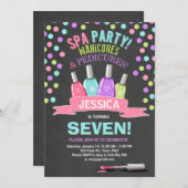 Uitnodiging om te worden geboren Manicures Salon P (Voorkant / Achterkant)