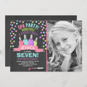 Uitnodiging om te worden geboren Manicures Salon P (Voorkant / Achterkant)