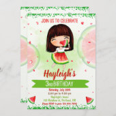 Uitnodiging om watermeloenen te vieren (Voorkant / Achterkant)