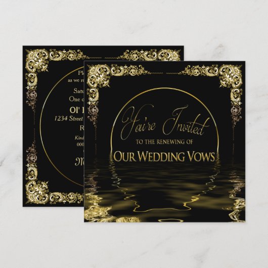 Uitnodiging om weduwen te sturen (Voorkant / Achterkant)