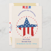 Uitnodiging Onafhankelijkheidsdag (Voorkant / Achterkant)