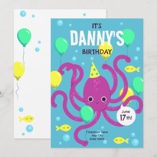 Uitnodiging onder de zee, Octopus Verjaardag