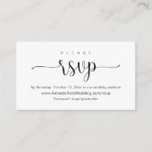 Uitnodiging online RSVP, Wedding Website Kaart (Voorkant)