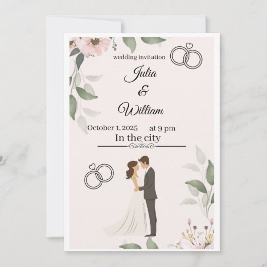 Uitnodiging Ons Liefdesverhaal (Voorkant)