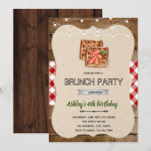 Uitnodiging ontbijt Waffle (Voorkant / Achterkant)