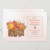 uitnodiging oogsttijd (Voorkant / Achterkant)