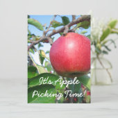 uitnodiging oogsttijd (Staand voorkant)