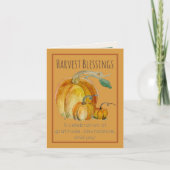 Uitnodiging: Oogstzegen voor de Pompoen (Voorkant)