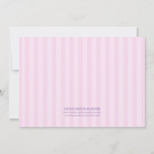 Uitnodiging op 3e verjaardag van prinses (Achterkant)