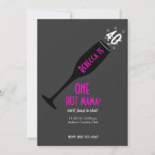 Uitnodiging op 40e verjaardag - Heet Mama Cheers! (Achterkant)