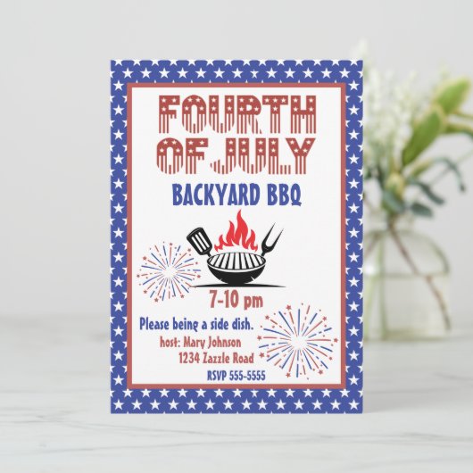  uitnodiging op 4 juli (Staand voorkant)