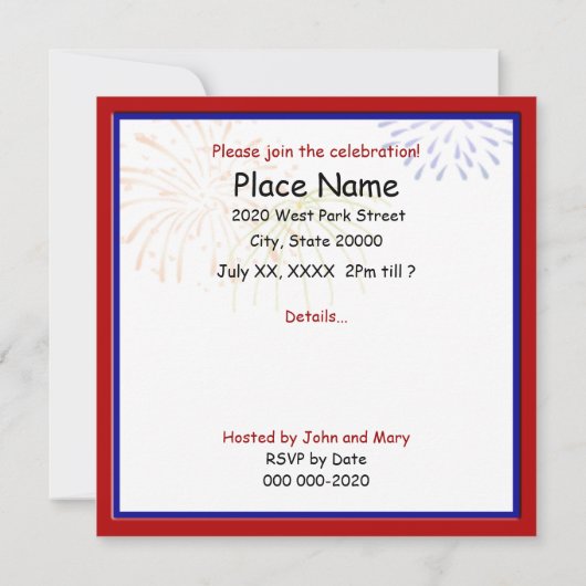 Uitnodiging op 4 juli (Achterkant)