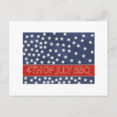 Uitnodiging op 4e juli BBQ (Voorkant)