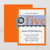 Uitnodiging op 5 oktober 2005 (Voorkant / Achterkant)