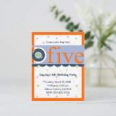 Uitnodiging op 5 oktober 2005 (Staand voorkant)