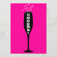 Uitnodiging op 60ste verjaardag - champagne toast!