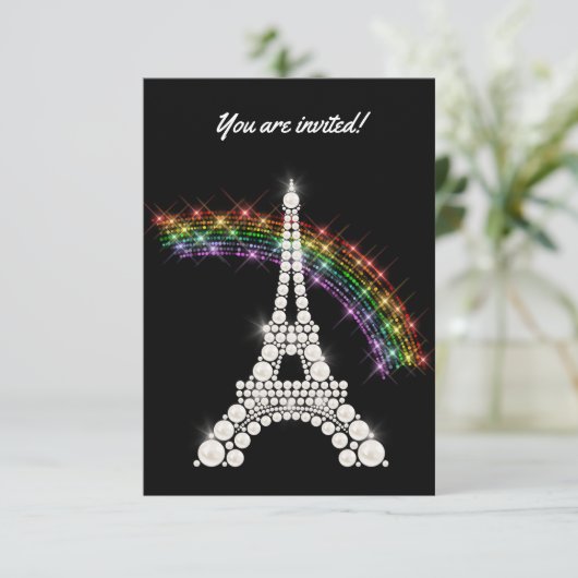 Uitnodiging op Bastille Day (Staand voorkant)